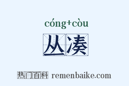 丛凑是什么意思的图片